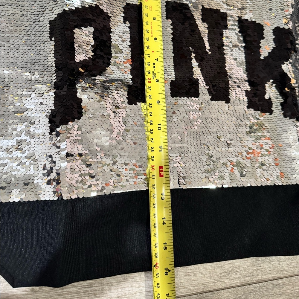 Pink Reversible Sequin Tote - Picture 4 of 7